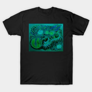 Neon Dragon With 4 Elements Variant 5 T-Shirt